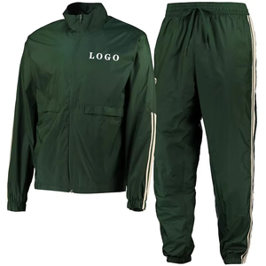 Vente en gros jogging en nylon couleur contrastée survêtement zippé en vrac coupe-vent streetwear survêtement en nylon vêtements de mode pour hommes - Product Image 6