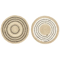 Napperon de Table en jonc de mer Offre Spéciale naturel et écologique, décoration de Table tissée à la main de HNH CRAFT