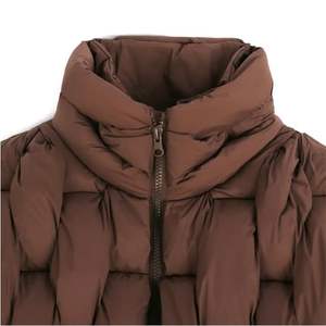 Chaqueta acolchada personalizable de estilo callejero para hombre, impermeable de lona de invierno con cierre de cremallera, aspecto de firma de patrón sólido - Product Image 6