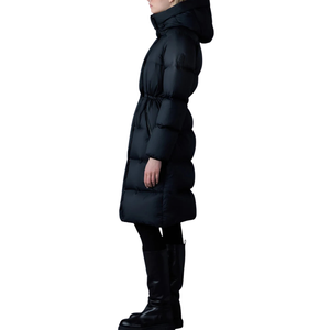 Long Coat Warm Insulated Winter Jacket Elegant Puffer Design Soft Comfort Wear Mandarin Collar Finished Oxford <b>Fabric</b> Windproof - Product Image 3