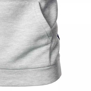 Nueva llegada de los hombres 100% algodón sudaderas Streetwear estampado pulóver diseño contraste Color sudaderas con capucha para deportes de invierno liso teñido - Product Image 4