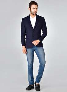 Traje Formal Azul para Hombre, Estilo Moderno, Chaqueta Formal Cómoda para Hombre, Suministro Mundial, Exportador Indio - Product Image 2