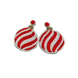 Pendientes Colgantes de Cuentas con Forma de Casa de Jengibre Hechos a Mano, Pendientes Festivos con Cuentas de Casa de Jengibre - Product Image 2