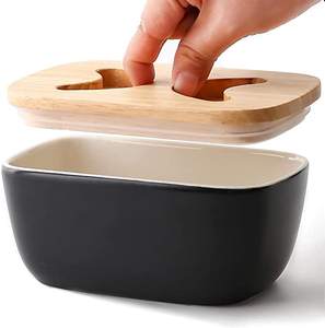 Hot Selling Tableware Breakfast <b>Butter</b> Server and Tray For Kitchenware <b>Butter</b> <b>Dish</b> Red Stainless Steel Cheese and <b>Butter</b> Keeper - Product Image 6