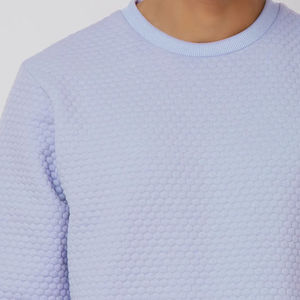 Haute qualité OEM vierge hommes automne plaine teint sweat à manches longues Logo personnalisé imprimé surdimensionné col rond pull polaire - Product Image 4