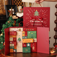 Caja de Calendario de Adviento de 24 Días, Plegable, Vacía, Caja de Embalaje para Calendario de Adviento, Caja de Embalaje para Cuenta Regresiva de Navidad, Set de Caja Sorpresa