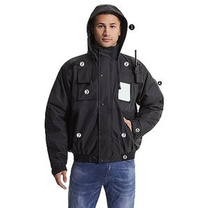 Chaqueta de Trabajo de Seguridad Personalizada 2025 para Trabajadores, Diseño Personalizado con Chaqueta de Cremallera de Alta Calidad y Bolsillos para Herramientas de Seguridad - Product Image 3