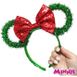 Ensemble cadeau collier lumineux LED Mickey et Minnie personnalisable OEM/ODM avec serre-têtes en guirlande - Product Image 3