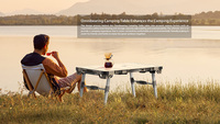 Table de camping transformable et pliable pour économiser de l'espace, support OEM