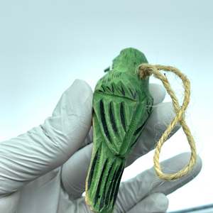 YEEYAYA fatto a mano 3.8 pollici colibrì intaglio uccelli ciondolo per decorazioni per la casa arti e mestieri di bambù e legno scultura - Product Image 5