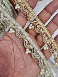 2024 ขายร้อนลูกไม้เย็บปักถักร้อยออกแบบHeavy Multiสีลูกไม้ผ้าลูกไม้ผ้าสําหรับสตรี - Product Image 3