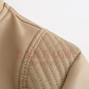 Chaqueta de Cuero para Mujer, Diseño Clásico 2026, Alta Calidad, en Venta - Product Image 6