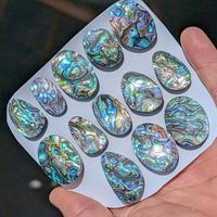 Cabochon en nacre naturelle de qualité supérieure, pierre précieuse en vrac aux couleurs arc-en-ciel irisées, effet de jeu de couleurs, pour la création de bijoux, 5 mm