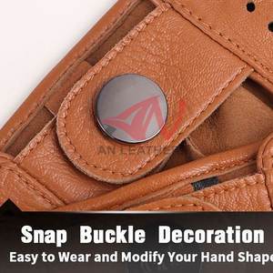 Guantes de Cuero para Conducir de Último Diseño que Ofrecen un Ajuste Cómodo y un Control Seguro al Conducir - Product Image 5