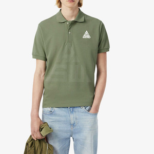 Chemise à manches courtes décontractée pour hommes actifs, en tricot solide, en élasthanne/polyester, séchage rapide, évacuation de l'humidité, pour les aventures en plein air estivales - Product Image 1