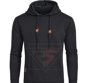 เสื้อฮู้ดผู้ชายทรงสลิมฟิตลำลองแบบเรียบๆเสื้อผ้าแนวสตรีท - Product Image 3