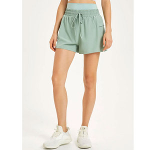 Wholesale Heavyweight 100% Cotton Casual Women Gym Shorts Mid Waist Canvas Breathable Quick Dry Sweat Short Running - Product Image 3