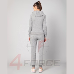 Ensemble de survêtement pour femme avec fermeture éclair, sweat-shirt athlétique, jogging, polaire chaud, vêtements de sport, entraînement en salle de sport, course à pied, vêtements de détente actifs, deux pièces - Product Image 4
