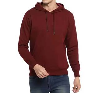 Automne hiver à la mode marque hommes surdimensionné à capuche nouveau lâche 350g polaire avec motif solide impression numérique lourd épais sweats à capuche - Product Image 1