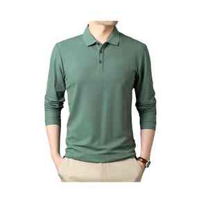Chemise à manches longues en tricot uni de haute qualité entièrement personnalisée pour homme pour vêtements de sport, uniforme ou utilisation promotionnelle d'identité de marque - Product Image 1