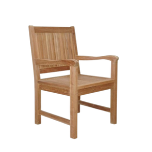 Silla de jardín Sillas de estilo moderno natural de madera maciza de teca para la fabricación de muebles de restaurante al aire libre en Indonesia - Product Image 4