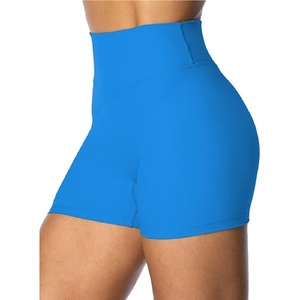 Plain Yoga <b>Shorts</b> Gym Fitness <b>Short</b> Breathable Sport Workout <b>Compression</b> leggings, Seamless, High Waist - Product Image 2