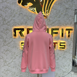 2026 mejor ropa informal personalizada Rhinestone Zip up Puff Print Hoodie 500gsm algodón de peso pesado de alta calidad Hoodie hombres - Product Image 2