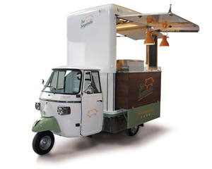 Triciclo Eléctrico para Comida, Carrito de Comida Móvil, Camioneta de Comida Callejera de Tres Ruedas para Café, Pizza, Tacos, Helados, Bocadillos, Hot Dogs - Product Image 4
