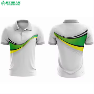 Polo de Verano Ligero para Hombre, con Logotipo Personalizado, Cuello Alto, Deportivo, Transpirable, de Algodón, Manga Corta, Corte Regular - Product Image 4