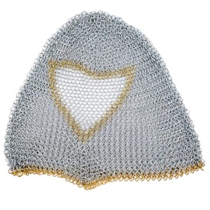 Auténtico Medieval de calidad premium Cosplay Chainmail Full Coif Hood Logotipo único Tema Armadura de acero suave Precios al por mayor - Product Image 2