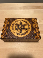 Boîte décorative artisanale de luxe Tradebyd en bois massif poli de haute qualité, personnalisable, en matériau naturel, pour souvenir DIY