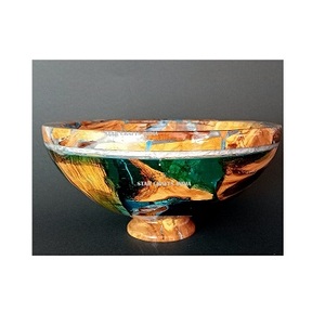 ชามไม้อะคาเซีย2025ล้างทำความสะอาดได้พร้อมเรซิ่นใช้ซ้ำได้ตกแต่งงานแต่งงานชิ้นกลางชามไม้ - Product Image 6