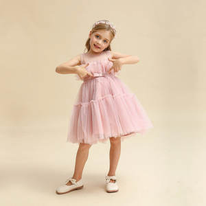 Abito da ballo in tulle con pizzo per bambine 1-3 anni, estivo - Product Image 6