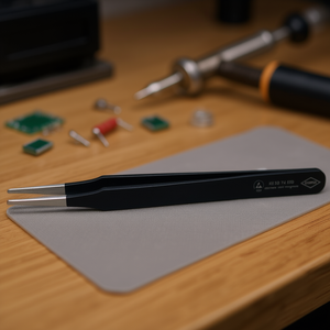 Pinces de précision Knipex ESD à pointes rondes avec motif droit - Product Image 3