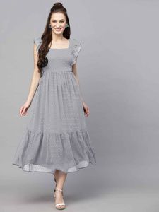 Hot Selling Georgette <b>Gown</b> Woman Fashion Manufacturer And Supplier From Surat At Wholesale Rate - Product Image 3