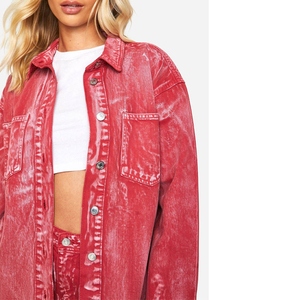 Respirant femmes Denim veste coton décontracté à manches longues vêtements d'extérieur en gros OEM abordable durable élégant mode - Product Image 3