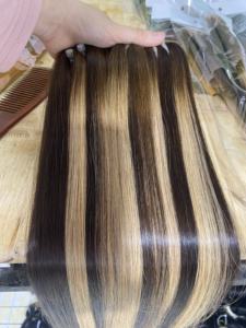 ผมมนุษย์ชาวเวียดนาม100% ต่อผมสีบลอนด์เนื้อตรงแบบไม่พันกันไม่หลุดร่วง - Product Image 6