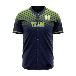 Uniforme de baseball respirant de haute qualité, impression par sublimation personnalisée, maillot de softball pour hommes, taille plus, séchage rapide, vêtements de sport OEM - Product Image 5