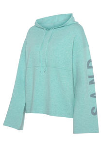 Sudadera con capucha recortada de talla grande para mujer, Jersey holgado estampado, Tops para deportes, anticontracción para Otoño e Invierno - Product Image 2