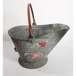 OEM ODM Seau à charbon en métal écologique utilisé décoratif galvanisé Fire utilise jardin ou usines Seau personnalisé avec logo - Product Image 4