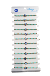 DAFNI BIG PAZAR สร้อยข้อมือลูกปัดสไตล์โบฮีเมียนประดับหินธรรมชาติและอัลลอยโลหะมีค่าฝังเล็กพิเศษเป็นของขวัญใส่ได้ทั้งชายและหญิงจากอิสตันบูลเครื่องหมายรับรองความบริสุทธิ์11111 - Product Image 3