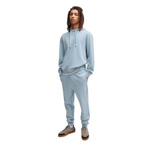 Sweat-shirt à capuche bleu clair pour homme et pantalon de jogging assorti, ensemble de survêtement, vêtements en gros OEM ODM - Product Image 1