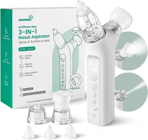 Aspirateur nasal pour bébé 3 en 1, aspirateur nasal électrique sûr pour bébé, nettoyeur de nez à aspiration hygiénique pour les nouveau-nés - Product Image 1