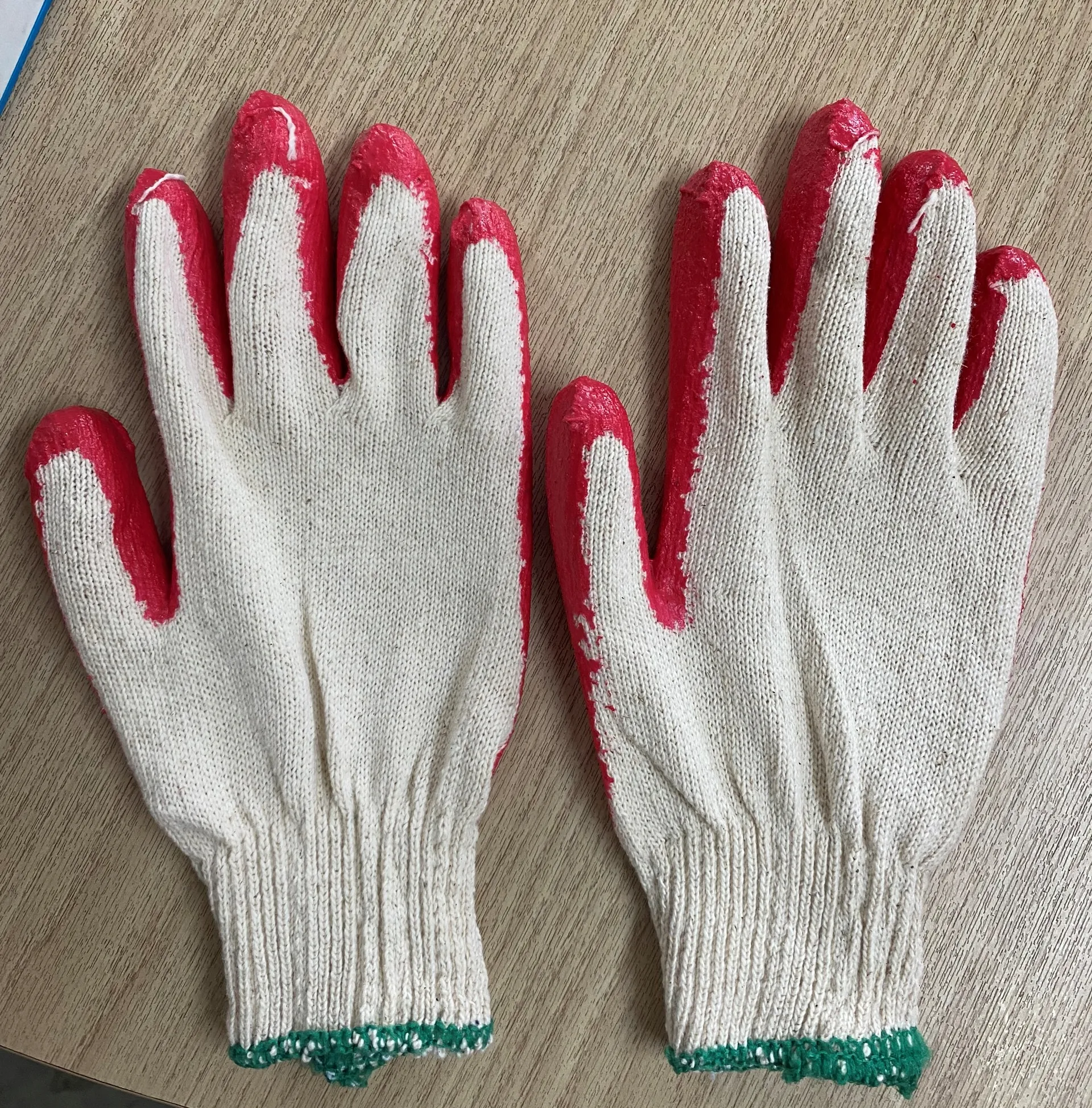 I migliori guanti da lavoro di sicurezza vietnamiti economici-guanti rivestiti in mezzo lattice di vendita caldi-guanti rivestiti con palmo in lattice