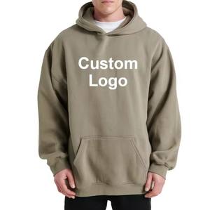 Alta calidad Serigrafía Diamante de imitación 100% Algodón Fleece en blanco Algodón Peso pesado Sudaderas con capucha personalizadas de gran tamaño - Product Image 4