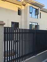 Panneaux de clôture de sécurité modernes en alliage d'aluminium, revêtement en poudre, anti-rongeurs, imperméables, pour la maison, extérieur, panneau de clôture à lame verticale