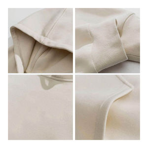 เสื้อสวมหัวสำหรับทุกเพศเสื้อฮู้ดผ้าฝ้าย100% บ็อกซี่มีความหนา360กรัมสีแอซิด3D ซีดจางพิมพ์พัฟมีตัวอักษรฤดูใบไม้ร่วง - Product Image 3