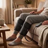 Masseur à compression d'air pour mollets et jambes, sans fil, le plus vendu, avec fonction chauffante, pour la vente en gros ou la personnalisation