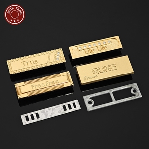 Bag <b>Gold</b> Emetal logo plate Hijab Abaya Scarf Shoes Custom Brand logo Metal Label Personalised metal tag for <b>Clothes</b> Clothing - Product Image 4