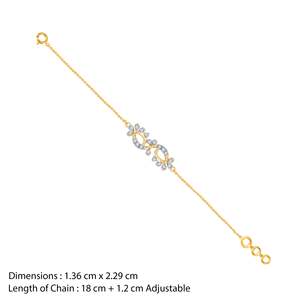 สร้อยข้อมือเพชรเส้นใหญ่ประดับทองวิบวับสำหรับห้องปฏิบัติการ - Product Image 3